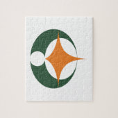 Vlag van Koga, Shiga, Japan Legpuzzel (Verticaal)