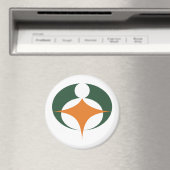 Vlag van Koga, Shiga, Japan Magneet (Insitu (Vaatwasser))