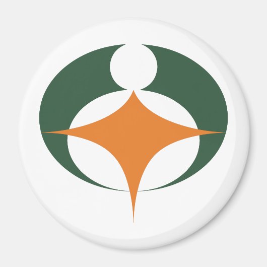 Vlag van Koga, Shiga, Japan Magneet (Voorkant)