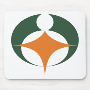 Vlag van Koga, Shiga, Japan Muismat