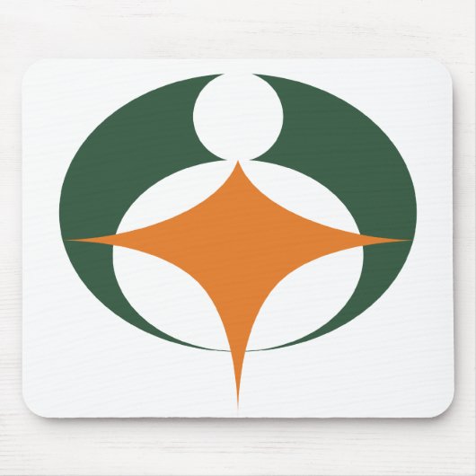 Vlag van Koga, Shiga, Japan Muismat (Voorkant)