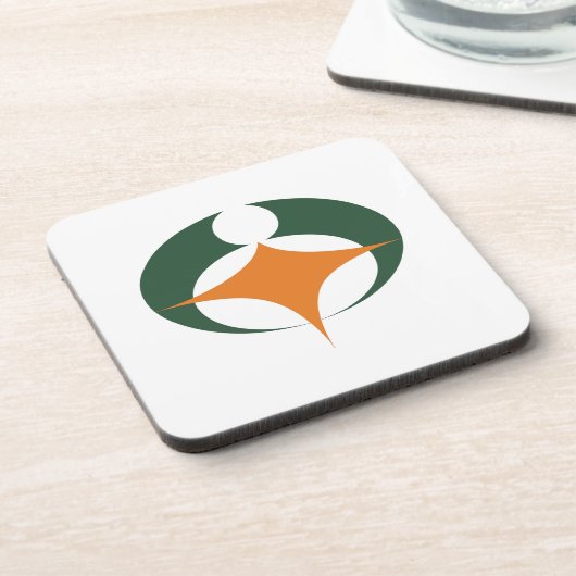 Vlag van Koga, Shiga, Japan Onderzetter (Linkerzijde)