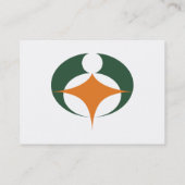 Vlag van Koga, Shiga, Japan Visitekaartje (Achterkant)