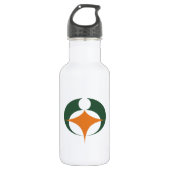 Vlag van Koga, Shiga, Japan Waterfles (Voorkant)