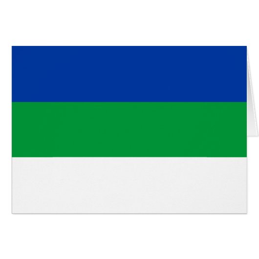 Vlag van Komi Republiek (Voorkant Horizontaal)