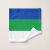 Vlag van Komi Republiek Bad Handdoek (Wasdoekje)
