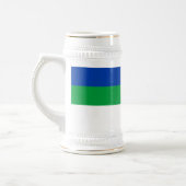 Vlag van Komi Republiek Bierpul (Links)
