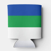 Vlag van Komi-republiek Blikjeskoeler (Achterkant)