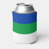 Vlag van Komi-republiek Blikjeskoeler (Blikje Achterkant)