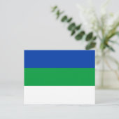 Vlag van Komi Republiek Briefkaart (Staand voorkant)