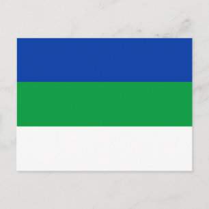 Vlag van Komi Republiek Briefkaart