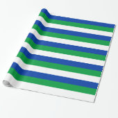 Vlag van Komi-republiek Cadeaupapier (Uitgerold)