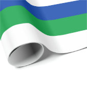 Vlag van Komi-republiek Cadeaupapier (Rol Hoek)