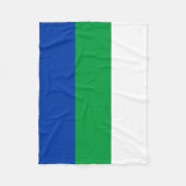 Vlag van Komi Republiek Fleece Deken (Voorkant)