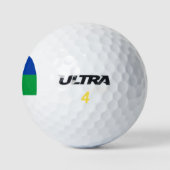 Vlag van Komi Republiek Golfballen (Logo)