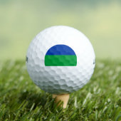 Vlag van Komi Republiek Golfballen (Insitu Shirt)