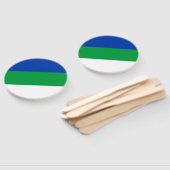 Vlag van Komi Republiek Handwaaier (Niet-gemonteerd)