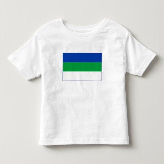 Vlag van Komi Republiek Kinder Shirts (Voorkant)