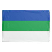 Vlag van Komi Republiek Kussensloop (Achterkant)
