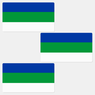 Vlag van Komi Republiek Labels