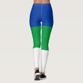Vlag van Komi Republiek Leggings (Achterkant)