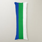 Vlag van Komi Republiek Lichaamskussen (Voorkant Verticaal)