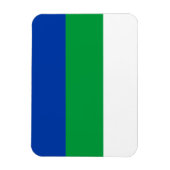Vlag van Komi Republiek Magneet (Verticaal)