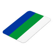 Vlag van Komi Republiek Magneet (Linkerzijde)