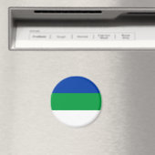 Vlag van Komi Republiek Magneet (Insitu (Vaatwasser))