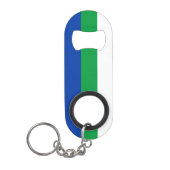 Vlag van Komi Republiek Mini Flessenopener (Voorkant)