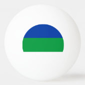 Vlag van Komi Republiek Pingpongbal (Achterkant)