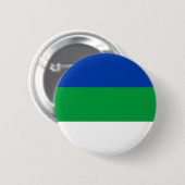 Vlag van Komi Republiek Ronde Button 5,7 Cm (Voorkant /achterkant)