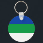 Vlag van Komi Republiek Sleutelhanger<br><div class="desc">Patriottische vlag van Komi Republiek</div>