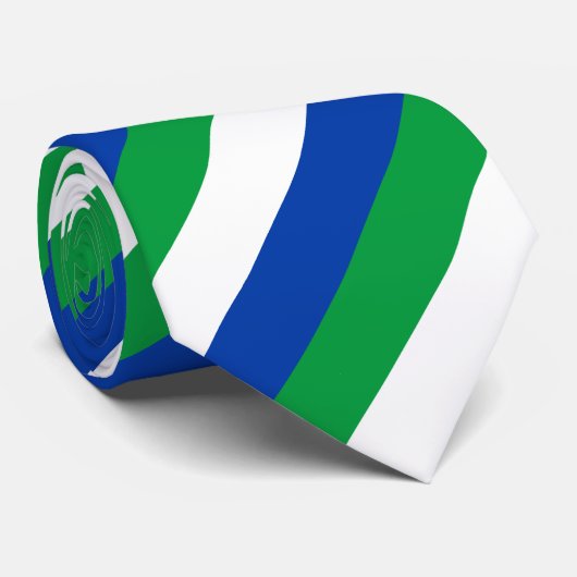 Vlag van Komi Republiek Stropdas (Opgerold)