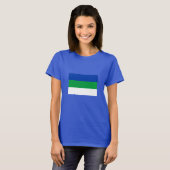 Vlag van Komi Republiek T-shirt (Voorkant volledig)