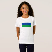 Vlag van Komi Republiek T-shirt (Voorkant volledig)