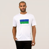 Vlag van Komi-republiek T-shirt (Voorkant volledig)