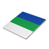Vlag van Komi Republiek Tegeltje (Zijkant)