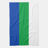 Vlag van Komi Republiek Theedoek (Verticaal)