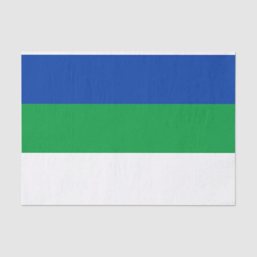 Vlag van Komi Republiek Tissuepapier (Voorkant)