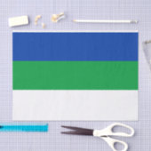 Vlag van Komi Republiek Tissuepapier (Craft)