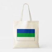 Vlag van Komi Republiek Tote Bag (Achterkant)