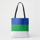 Vlag van Komi Republiek Tote Bag (Voorkant)