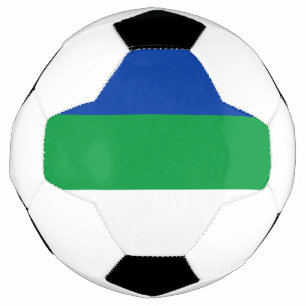 Vlag van Komi Republiek Voetbal