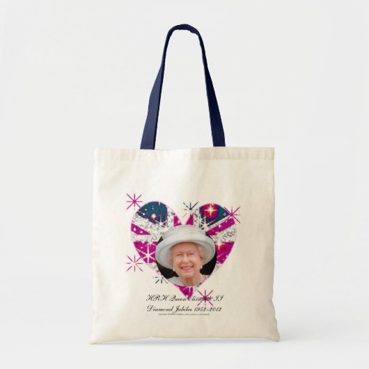 vlag van koningin Elizabeth Diamond Jubilee Tote Bag (Voorkant)