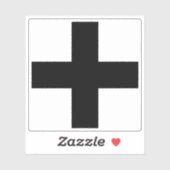 Vlag van Köniz, Zwitserland Sticker (Vel)