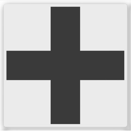 Vlag van Köniz, Zwitserland Sticker (Voorkant)