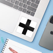 Vlag van Köniz, Zwitserland Sticker (Laptop met iPhone)