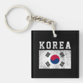 Vlag van Korea Sleutelhanger (Voorkant)