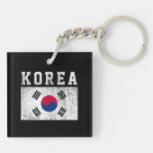Vlag van Korea Sleutelhanger (Achterkant)